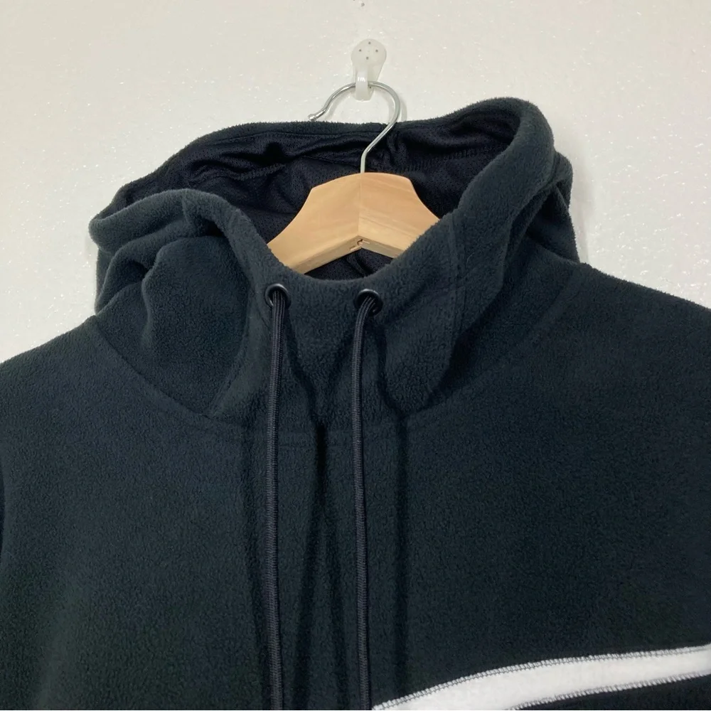Nike Club Fleece Winterized Pullover Hoodie Mens M Black Lightweight